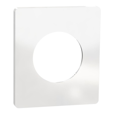 Odace Architecte Plaque 1 poste Blanc émaillé