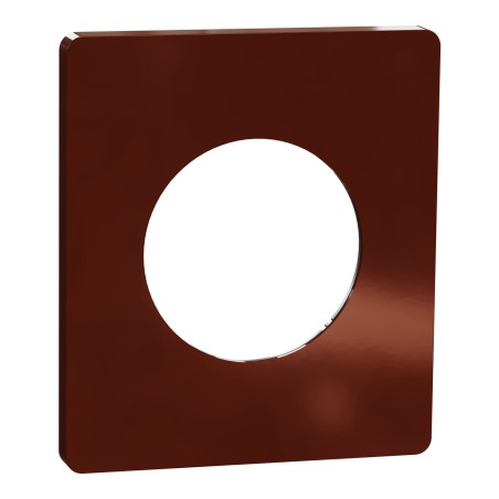 Odace Architecte Plaque 1 poste Sienne émaillé