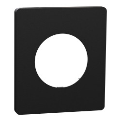 Odace Architecte Plaque 1 poste Noir Onyx - S940802