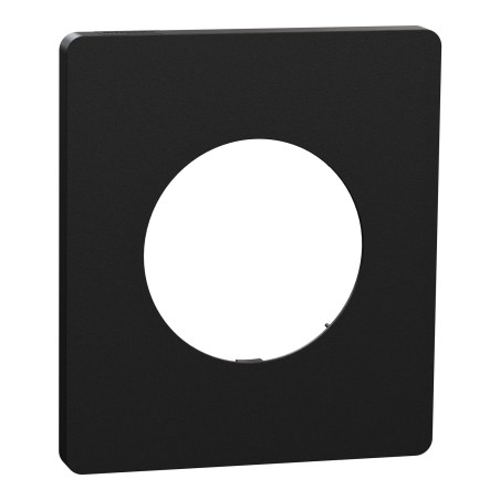 Odace Architecte Plaque 1 poste Noir Onyx