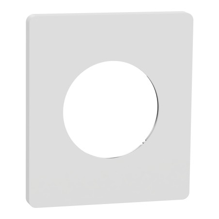 Odace Architecte Plaque 1 poste Céramique Blanc