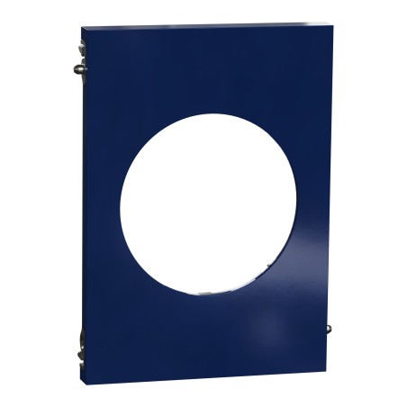 Odace Architecte Plaque de finition centerale Bleu émaillé