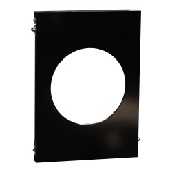 Odace Architecte Plaque centrale Noir émaillé - S935801
