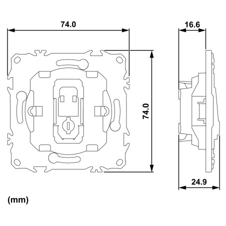Odace Interrupteur ou poussoir