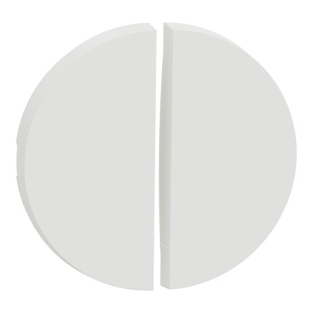 Odace Enjoliveur commande double Blanc Craie