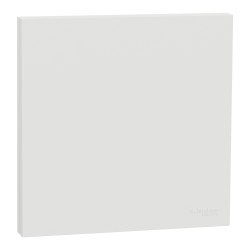 Odace Enjoliveur-Plaque Int. simple Blanc Craie - S929221