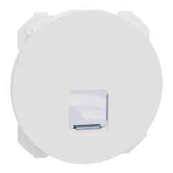 Odace Enjoliveur prise RJ45 Blanc Craie - S929470