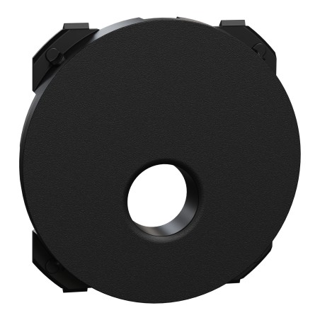 Odace Enjoliveur prise TV simple Noir Onyx