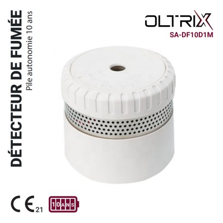 Mini Détecteur de fumées pile autonomie 10 Ans
