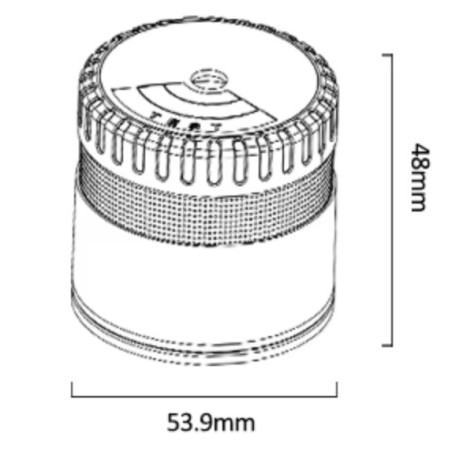 Mini Détecteur de fumées pile autonomie 10 Ans