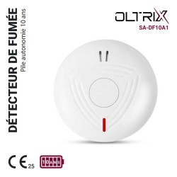 Détecteur de fumées 10 Ans autonomie - OLTRIX SA-DF10A1