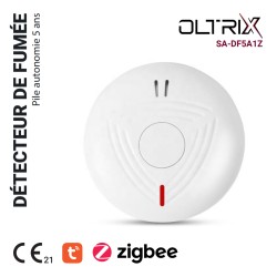 Détecteur de fumées Zigbee 5 Ans - OLTRIX SA-DF5A1Z