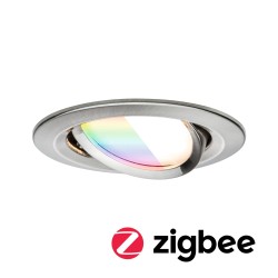 Spot Connecté ZigBee Nova 6,5W RGBW acier - PAULMANN 92439