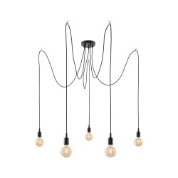 Suspension Ketil E27 7x60W max.noir - PAULMANN 50390