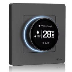 Thermostat connecté Chaudière Noir Zigbee MOES ZHT-SR-GB
