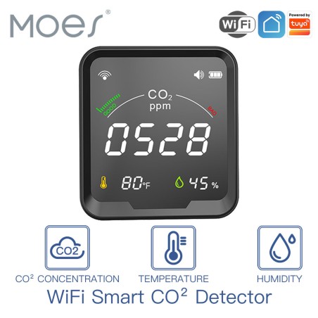 Capteur CO2 température et humidité Wifi