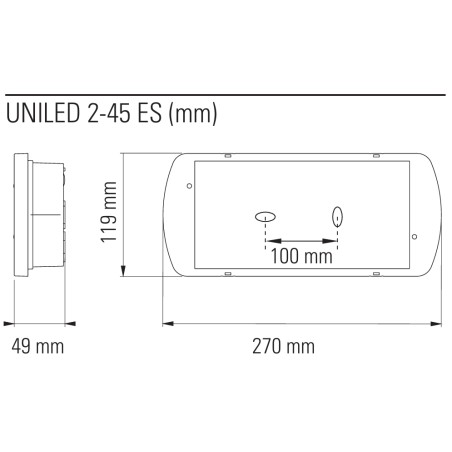 Bloc BAES évacuation SATI 45lm/1h