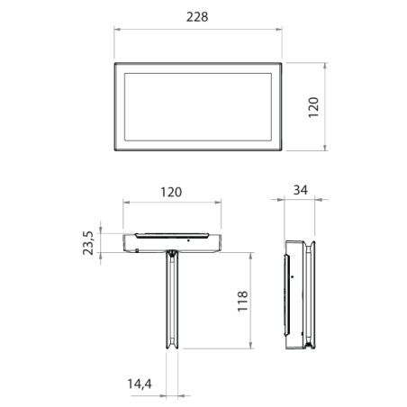 Bloc BAES évacuation SATI 45lm/1h IP43 - LUM16125