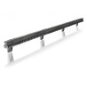 Crémaillère nylon fixation basse portails coulissants