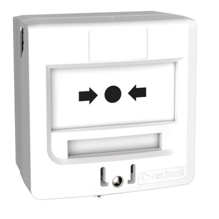 Déclencheur manuel blanc sans capot