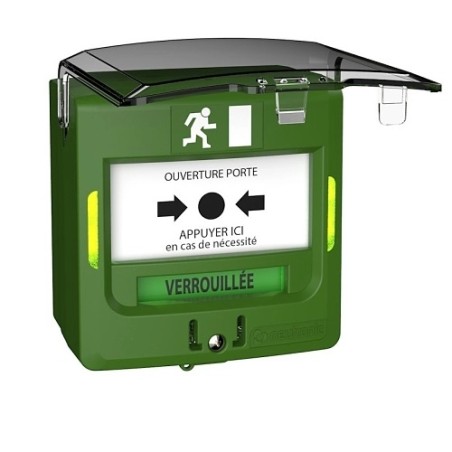 Déclencheur manuel vert étanche