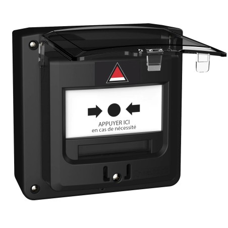 Déclencheur étanche Alarme PPMS noire