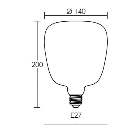 Ampoule déco LED Opaline E27