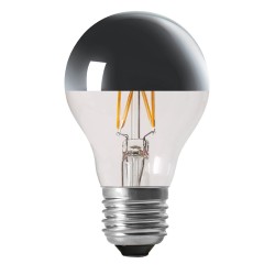 Ampoule déco LED Calotte Argentée E27 4W 2500K ARIC 20118
