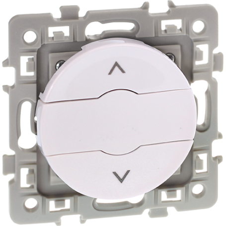 EUROHM 60223 - Interrupteur Volet Roulant, 3 boutons, Blanc, Square