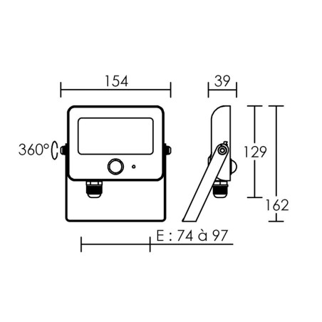 Projecteur avec détecteur