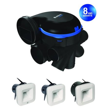 VMC Hygroréglable Easyhome MW + 3 bouches