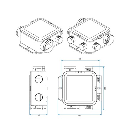 Dimension VMC Hygroréglable Easyhome