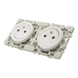 Prise de courant Square affleurante double - EUROHM 60252