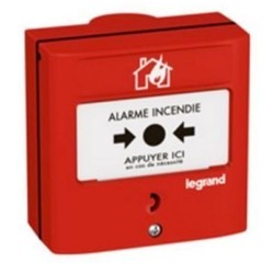 Déclencheur alarme incendie rouge 1 contact - URA 357277