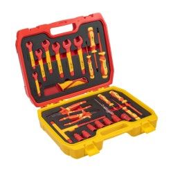 Coffret outils isoles 1000 volts 25 pcs HOGERT HT1E101