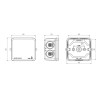 Dimensions Boite de dérivation étanche