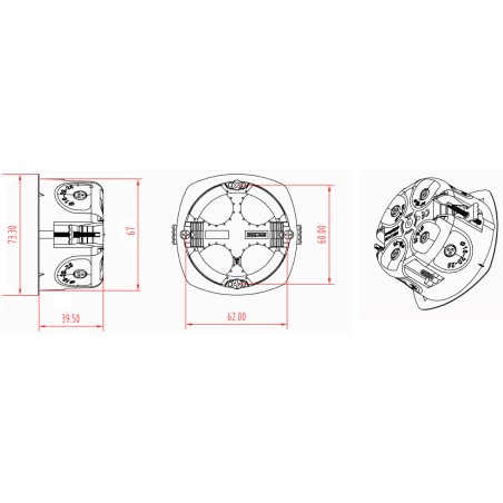 Dimensions Boîte étanche à l'air