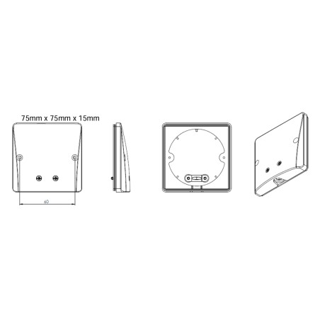 Dimensions Sortie de câble 20 A