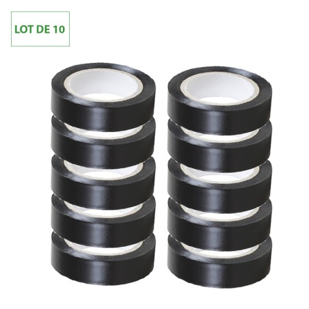 Lot de 10 rubans isolant Noir