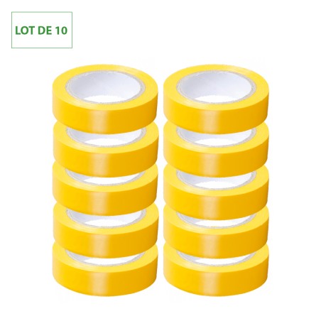 Lot de 10 Ruban isolant Jaune