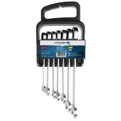 Clés à cliquet coffret 7 pièces 10mm à 19 mm HOGERT HT1R397