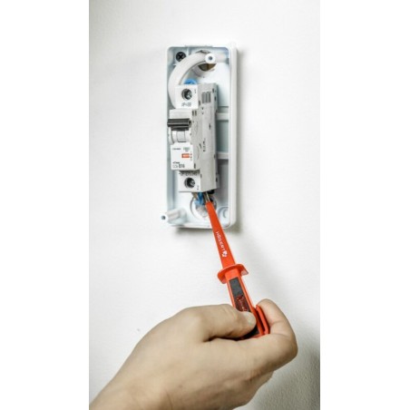 Tournevis testeur de tension 100-250V plat pour électricien