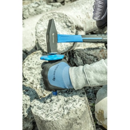 Burin plat avec protection de la main - HOGERT HT3B700