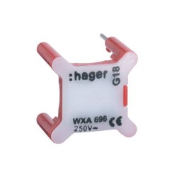 Voyant pour appareillage Gallery et Essensya Rouge 230V HAGER WXA691