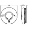 Dimensions Détecteur de fumées 10 Ans