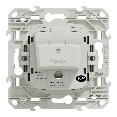 Prise de courant Blanc à détrompage