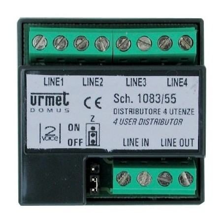 URMET 1083/55 - Dérivateur vidéo 2Voice 4 sorties