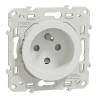 Prise de courant Blanc à détrompage Odace