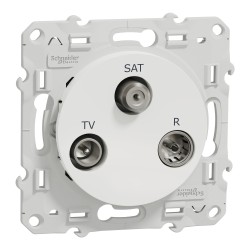 SCHNEIDER S520460 - Prise TV/FM/SAT, Composable, Odace - FC