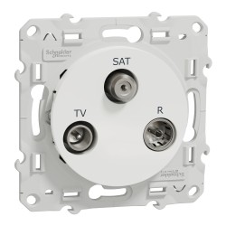 Odace Prise TV/FM/SAT sorties coaxiales - S520461